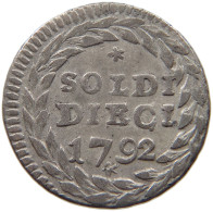 ITALY GENOVA 10 SOLDI 1792  #MA 024641 - Genen