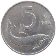 ITALY 5 LIRE 1953  #MA 067510 - 5 Lire