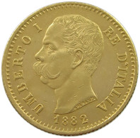 ITALY 20 LIRE 1882 UMBERTO I (1878-1900) #MA 008670 - 1878-1900 : Umberto I.