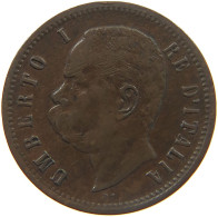 ITALY 2 CENTESIMI 1900 R UMBERTO I. 1878-1900 #MA 025827 - 1878-1900 : Umberto I.