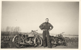 Moto Ancienne De Marque Modèle Type ? * Motos Motocyclette * Photo Ancienne 11x7.2cm - Motorbikes