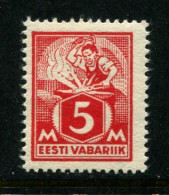 Estonia.1922  Mi 37 MNH**  Thin Paper, Very Rare - Estonie