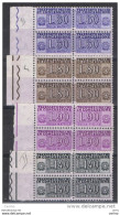 REPUBBLICA:  1955/81  PACCHI  IN  CONCESSIONE  -  4  VAL. COPPIE  N. -  SASS. 7//15 - Consigned Parcels