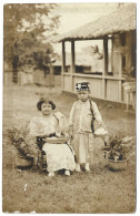 PHILIPPINES CHINA - FILIPINO CHINESE CHILDREN ENFANT REAL PHOTO RPPC TYPES ET SCENES ETHNIC ETHNIQUE COSTUMES NATIONALES - Philippines