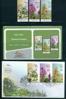 ISRAEL 2020 SUMMER FLOWERS STAMPS SET MNH + FDC's + POSTAL SERVICE BULLETIN - Ungebraucht