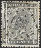 17 Oblitération LP 351 Termonde (lot 15) - 1865-1866 Profil Gauche