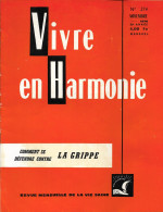 VIVRE En HARMONIE - LA GRIPPE - Mensuel De Novembre 1976 - Medicina & Salud