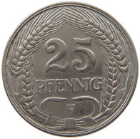 KAISERREICH 25 PFENNIG 1912 F  #MA 099439 - 25 Pfennig