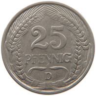 KAISERREICH 25 PFENNIG 1910 D  #MA 099653 - 25 Pfennig