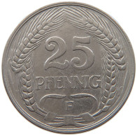 KAISERREICH 25 PFENNIG 1910 F  #MA 099438 - 25 Pfennig