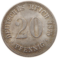 KAISERREICH 20 PFENNIG 1875 D  #MA 068178 - 20 Pfennig