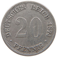 KAISERREICH 20 PFENNIG 1874 B  #MA 105178 - 20 Pfennig