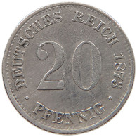 KAISERREICH 20 PFENNIG 1873 B  #MA 105173 - 20 Pfennig