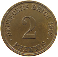 KAISERREICH 2 PFENNIG 1916 J  #MA 011997 - 2 Pfennig