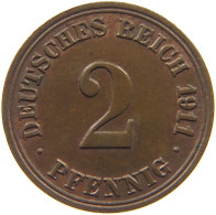 KAISERREICH 2 PFENNIG 1911 A  #MA 022599 - 2 Pfennig