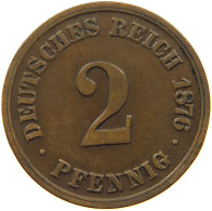 KAISERREICH 2 PFENNIG 1876 A  #MA 100066 - 2 Pfennig