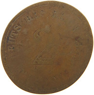 KAISERREICH 2 PFENNIG  FEHLPRÄGUNG #MA 022552 - 2 Pfennig