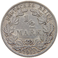 KAISERREICH 1/2 MARK 1913 A WILHELM II. (1888-1918) #MA 006097 - 1/2 Mark