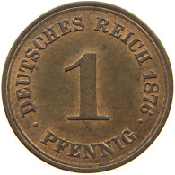 KAISERREICH 1 PFENNIG 1876 A J.1 #MA 005826 - 1 Pfennig