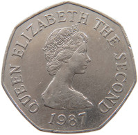 JERSEY 50 PENCE 1987 ELIZABETH II. (1952-) #MA 064915 - Jersey