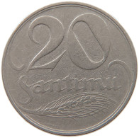 LATVIA 20 SANTIMU 1922  #MA 099780 - Latvia