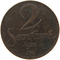 LATVIA 2 SANTIMI 1928  #MA 063005 - Latvia