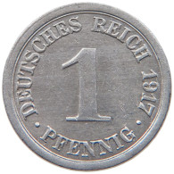 KAISERREICH PFENNIG 1917 G  #MA 098890 - 1 Pfennig