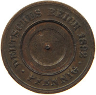 KAISERREICH PFENNIG 1892 D TOOLED #MA 100421 - 1 Pfennig