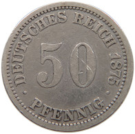 KAISERREICH 50 PFENNIG 1875 A  #MA 021117 - 50 Pfennig