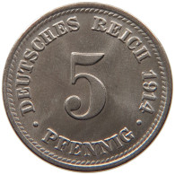 KAISERREICH 5 PFENNIG 1914 D  #MA 099560 - 5 Pfennig