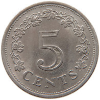 MALTA 5 CENTS 1976  #MA 067615 - Malta