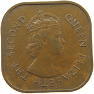 MALAYA BRITISH BORNEO CENT 1957 ELIZABETH II. (1952-) #MA 065582 - Malaysia