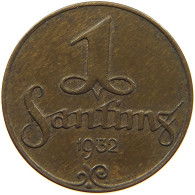 LATVIA SANTIMS 1932  #MA 021874 - Letonia