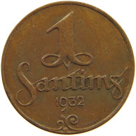 LATVIA SANTIMS 1932  #MA 100724 - Letland