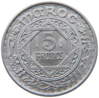 MOROCCO 5 FRANCS 1370  #MA 067028 - Maroc