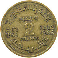 MOROCCO 2 FRANCS 1945  #MA 066383 - Maroc