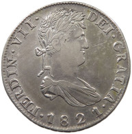 MEXICO 8 REALES 1820 RG ZACATECAS #MA 025054 - Mexique