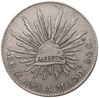 MEXICO 8 REALES 1895 AM MEXICO CITY MO AM #MA 068370 - Mexique