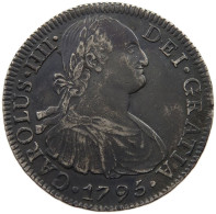 MEXICO 8 REALES 1795 MO FM CARLOS IV, 1788-1808 #MA 024365 - Mexique