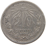 MEXICO 20 CENTAVOS 1921  #MA 021142 - Mexique