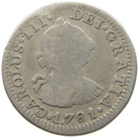 MEXICO 1/2 REAL 1781 FF CARLOS III. 1759-1788. DATE ERROR #MA 026086 - Mexique