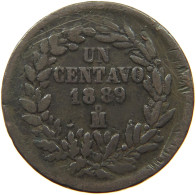 MEXICO 1 CENTAVO 1889 MO REPUBLIK, 1823-1905 #MA 002453 - Mexique