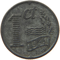 NETHERLANDS CENT 1941 WILHELMINA 1890-1948 #MA 067991 - 1 Cent