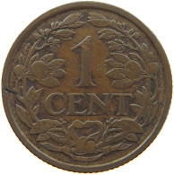 NETHERLANDS CENT 1916 WILHELMINA 1890-1948 #MA 067256 - 1 Cent