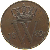 NETHERLANDS CENT 1862 WILLEM III. 1849-1890 #MA 067251 - 1849-1890 : Willem III