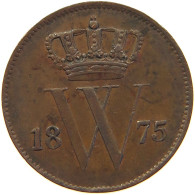 NETHERLANDS CENT 1875 WILLEM III. 1849-1890 #MA 067249 - 1849-1890: Willem III.