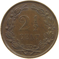 NETHERLANDS 2 1/2 CENTS 1880  #MA 022478 - 1849-1890 : Willem III