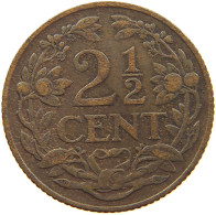NETHERLANDS 2 1/2 CENT 1918 WILHELMINA 1890-1948 #MA 067246 - 2.5 Centavos