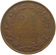 NETHERLANDS 2 1/2 CENT 1881 WILLEM III. 1849-1890 #MA 067241 - 1849-1890: Willem III.