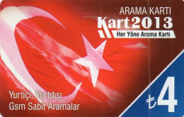 TURKEY - PREPAID - ELI TELEKOM - ARAMA KARTI - KART 2013 - MINT (BIT BENDED IN MIDDLE) - Turkey